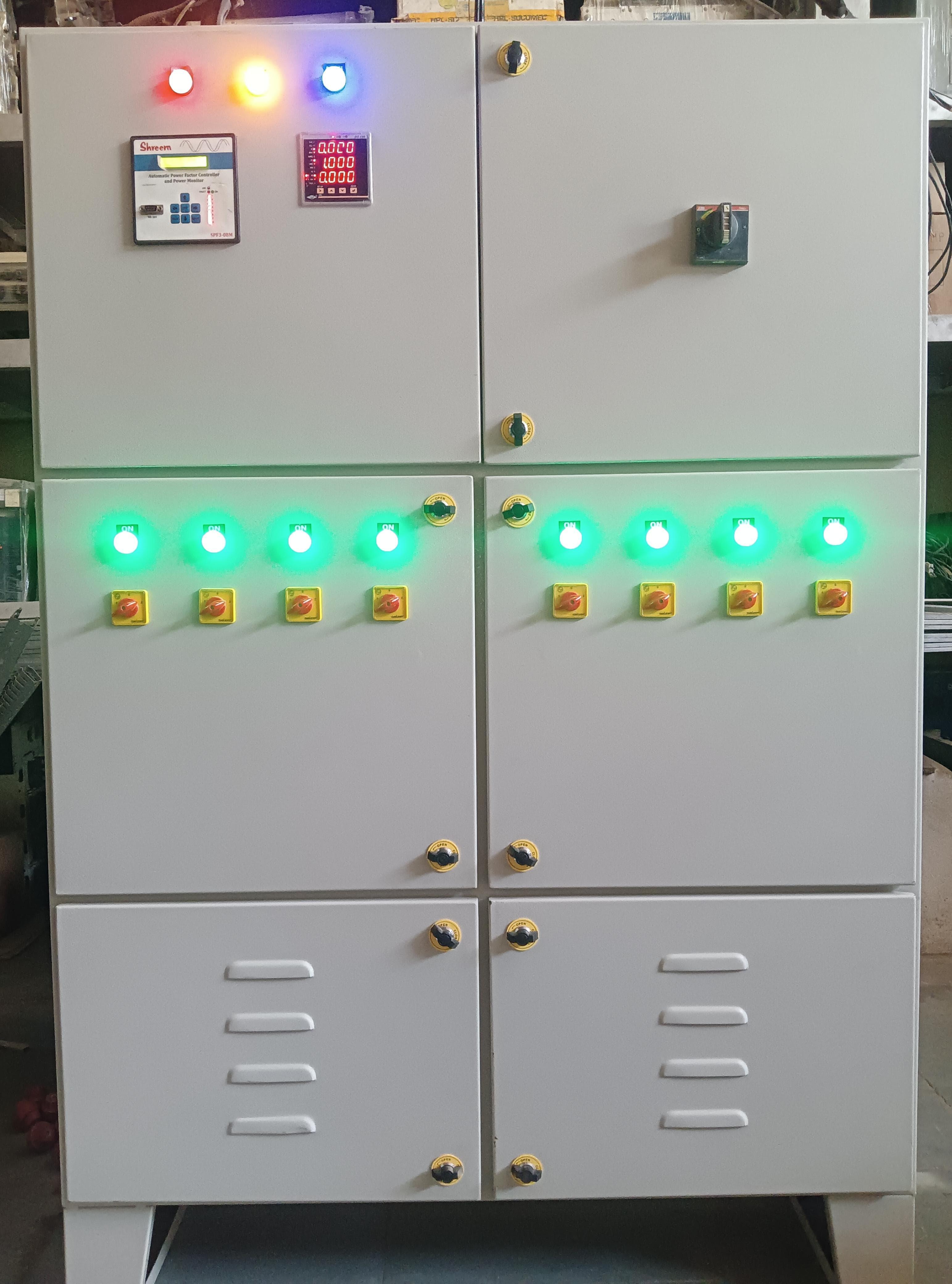 150 kVAR APFC PANEL WITH COPPER BUS BAR WITH 250 AMP MAIN WITH  8 STAGE