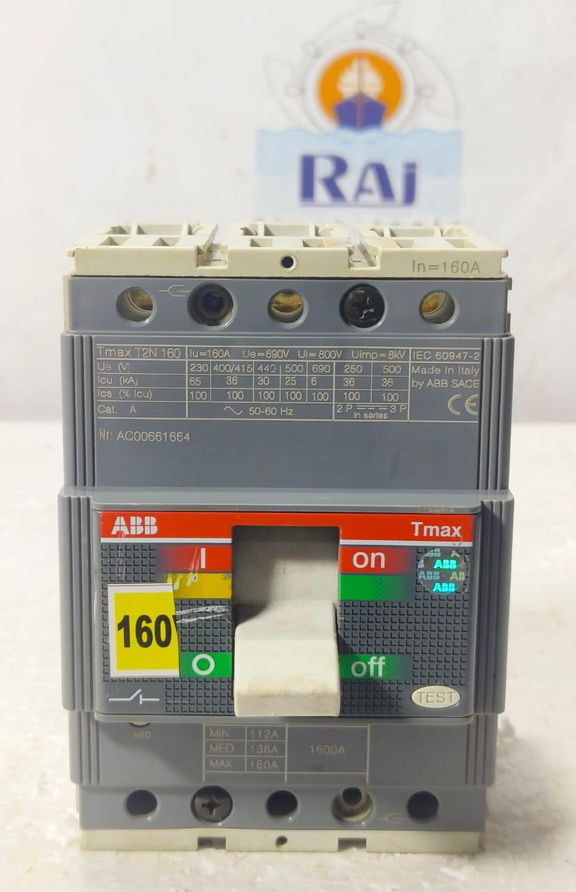 ABB TMAX T2N 160 160AMP CIRCUIT BREAKER MCCB 3 POLE
