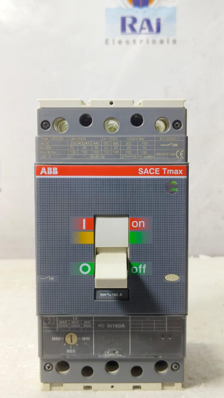 ABB TMAX T4N 250 160AMP CIRCUIT BREAKER MCCB 3 POLE