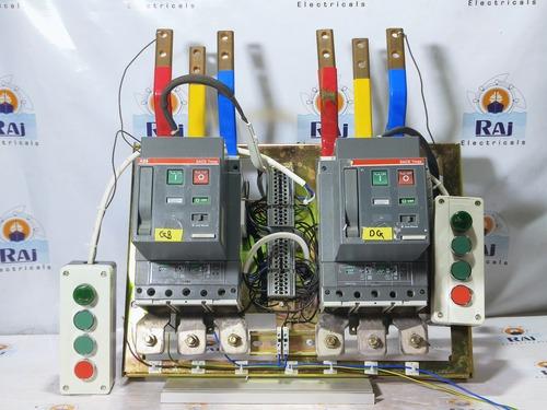 ABB TMAX T5N 400 3POLE CIRCUIT BREAKER WITH MOE INTERLOCK SYSTEM LOT OF 2 MCCB
