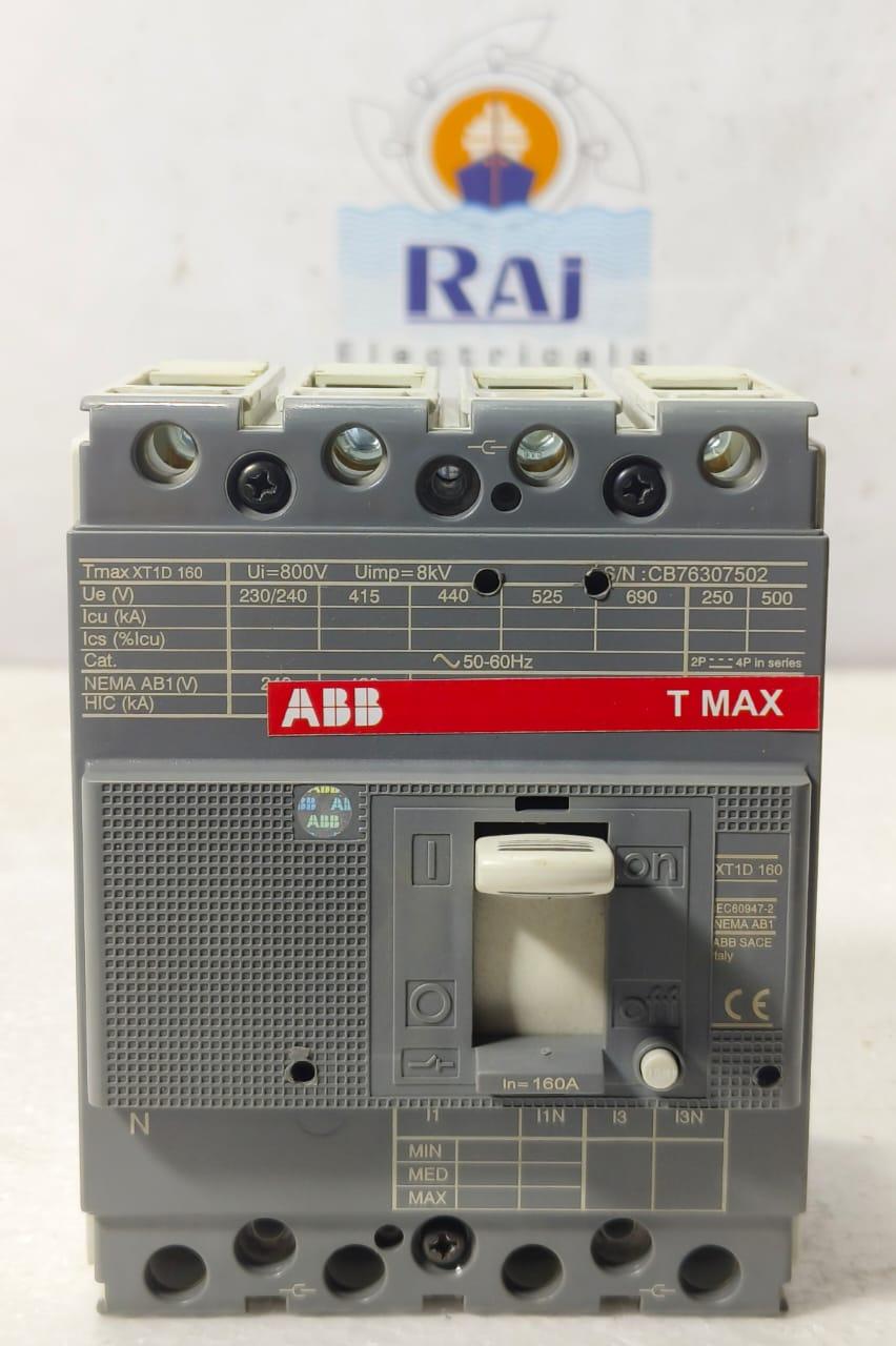 ABB TMAX XT1D 160 160AMP CIRCUIT BREAKER MCCB 4 POLE 