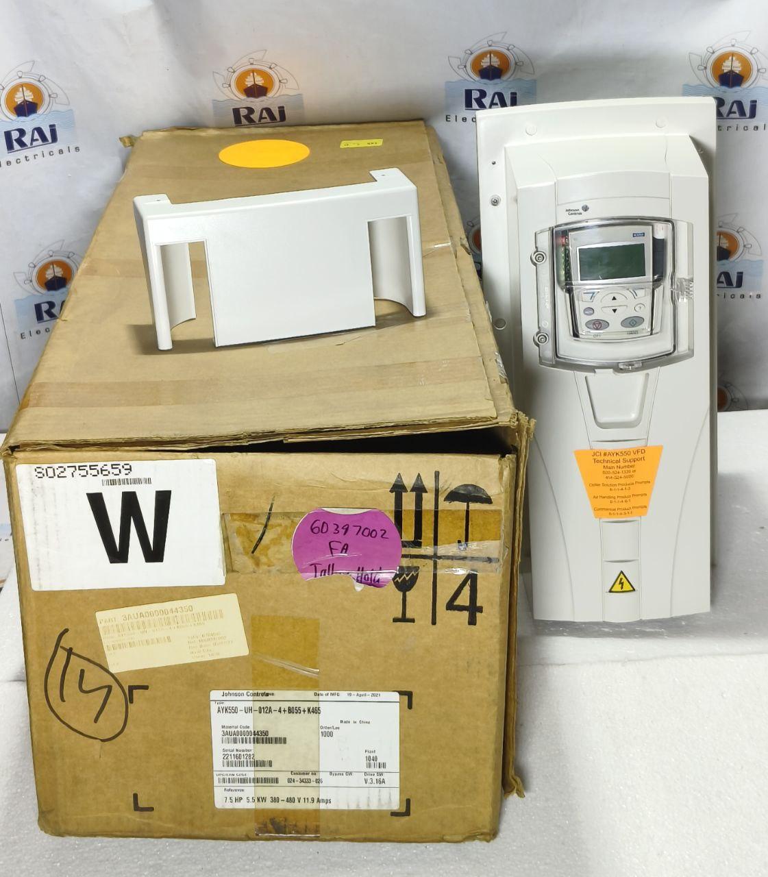 JOHNSON CONTROLS AYK550-UH-012A-4+B055+K465 5.5KW / 7.5HP 11.9A INVERTER DRIVE