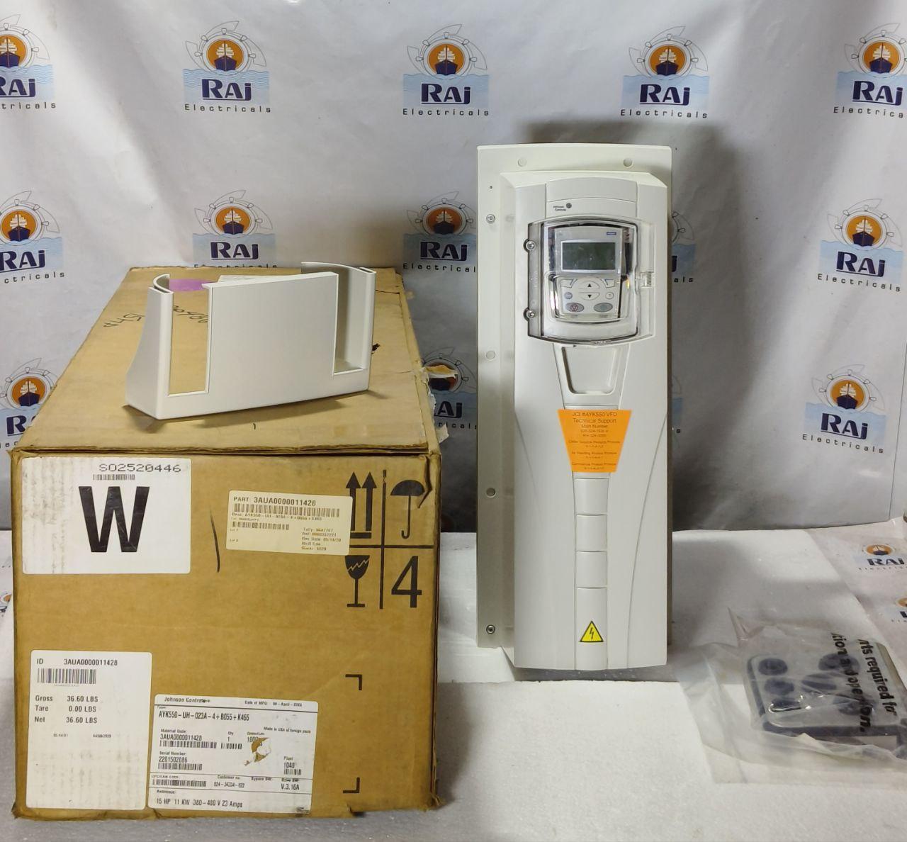 JOHNSON CONTROLS AYK550-UH-023A-4+B055+K465 11KW / 15HP 23A 380-480 V AC DRIVE
