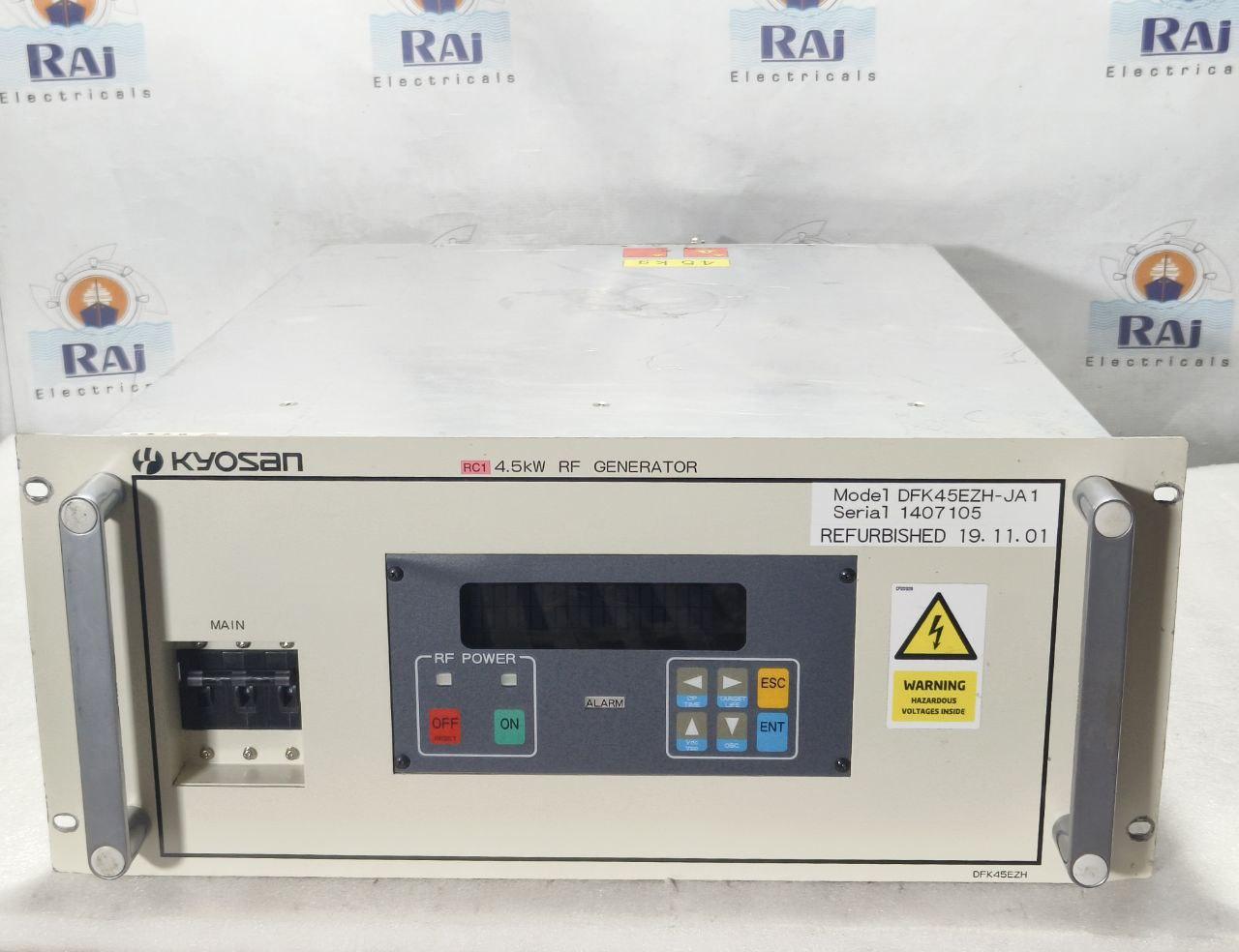 KYOSAN DFK45EZH-JA1 4.5KW RF GENERATOR POWER SUPPLY 3 PHASE 200/220VAC