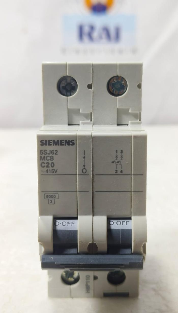 SIEMENS 5SJ6 20 AMP MCB 2 POLE